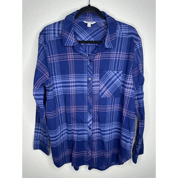 Orvis Other - Orvis Shirt Mens 2XL Blue Plaid Stretch Flannel Button Down Long Sleeve